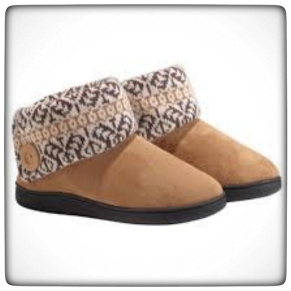 Avon Studio 1886 Sweater Trim Slipper Booties-Size Large 9-10 - Picture 1 of 5